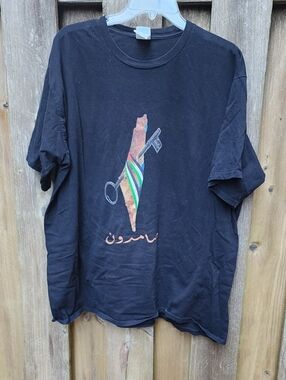 GUC Men's 2X Black Graphic Tshirt - Right Of Return Key